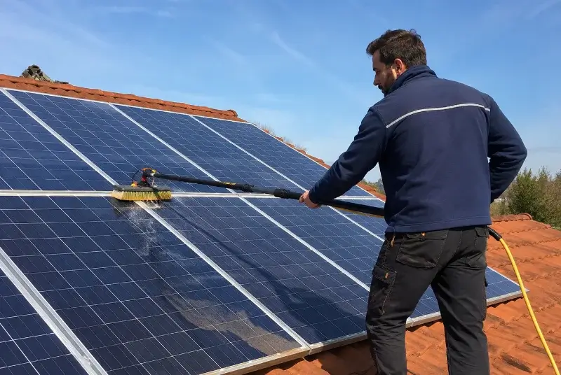 Nettoyage et entretien de panneaux solaires à Gijounet